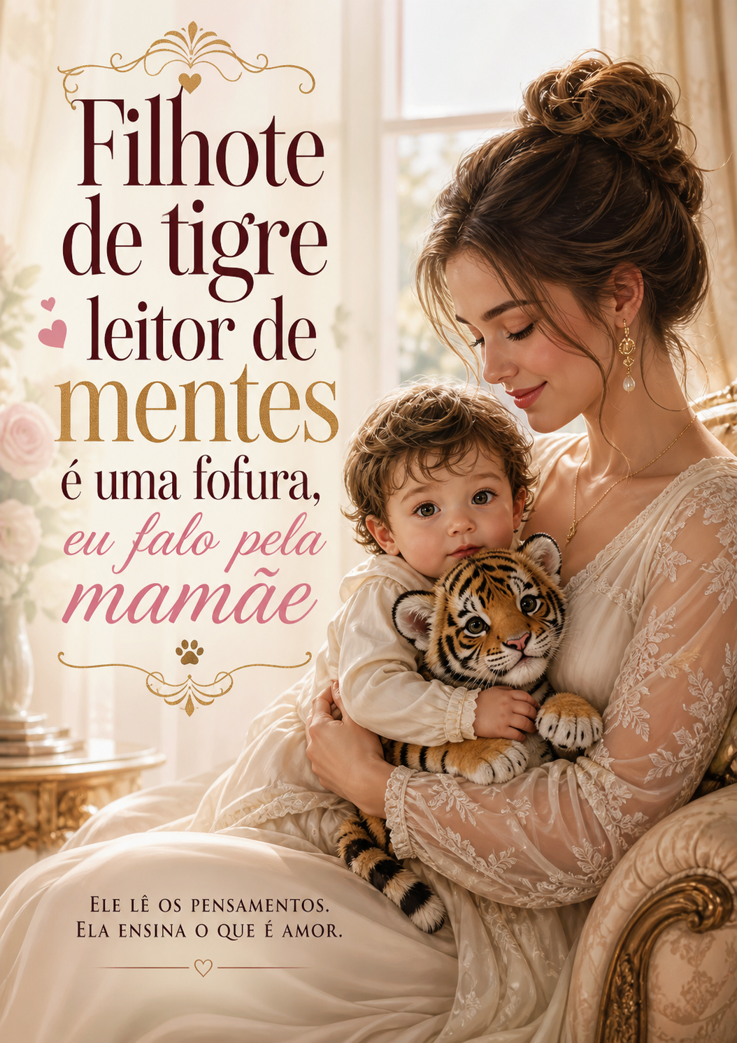 Filhote de tigre leitor de mentes é uma fofura, eu falo pela mamãe