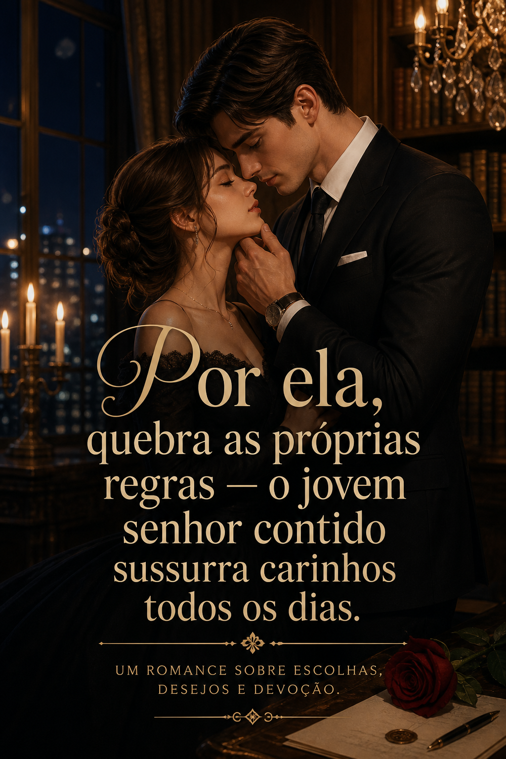 Por ela, quebra as próprias regras — o jovem senhor contido sussurra carinhos todos os dias.