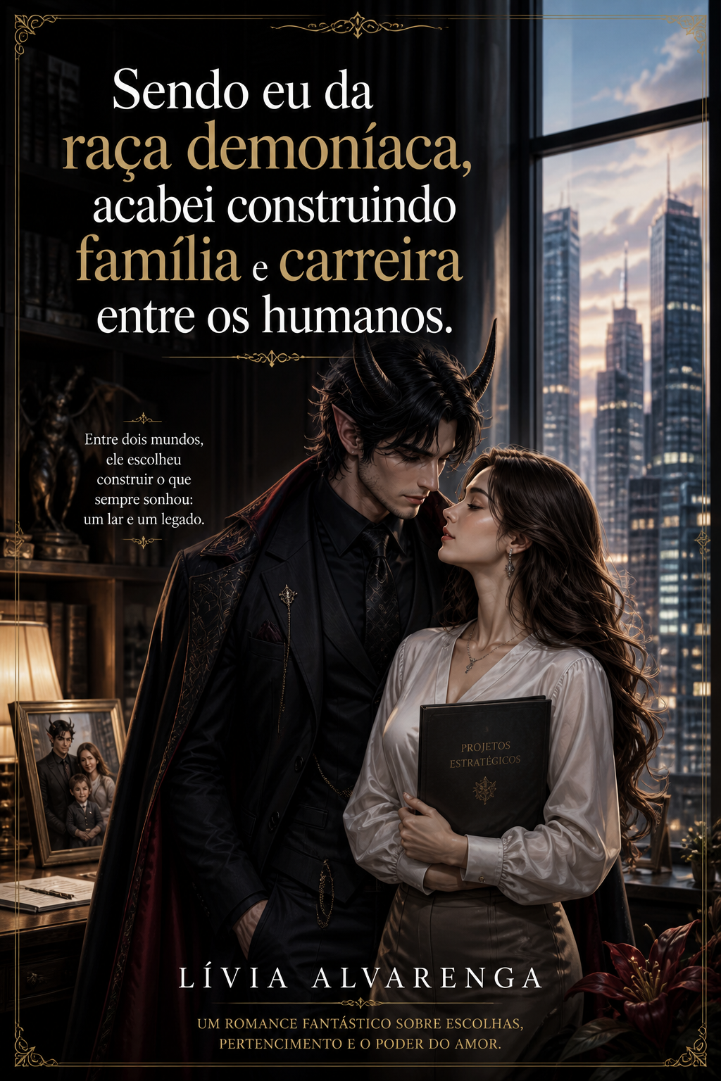 Sendo eu da raça demoníaca, acabei construindo família e carreira entre os humanos.