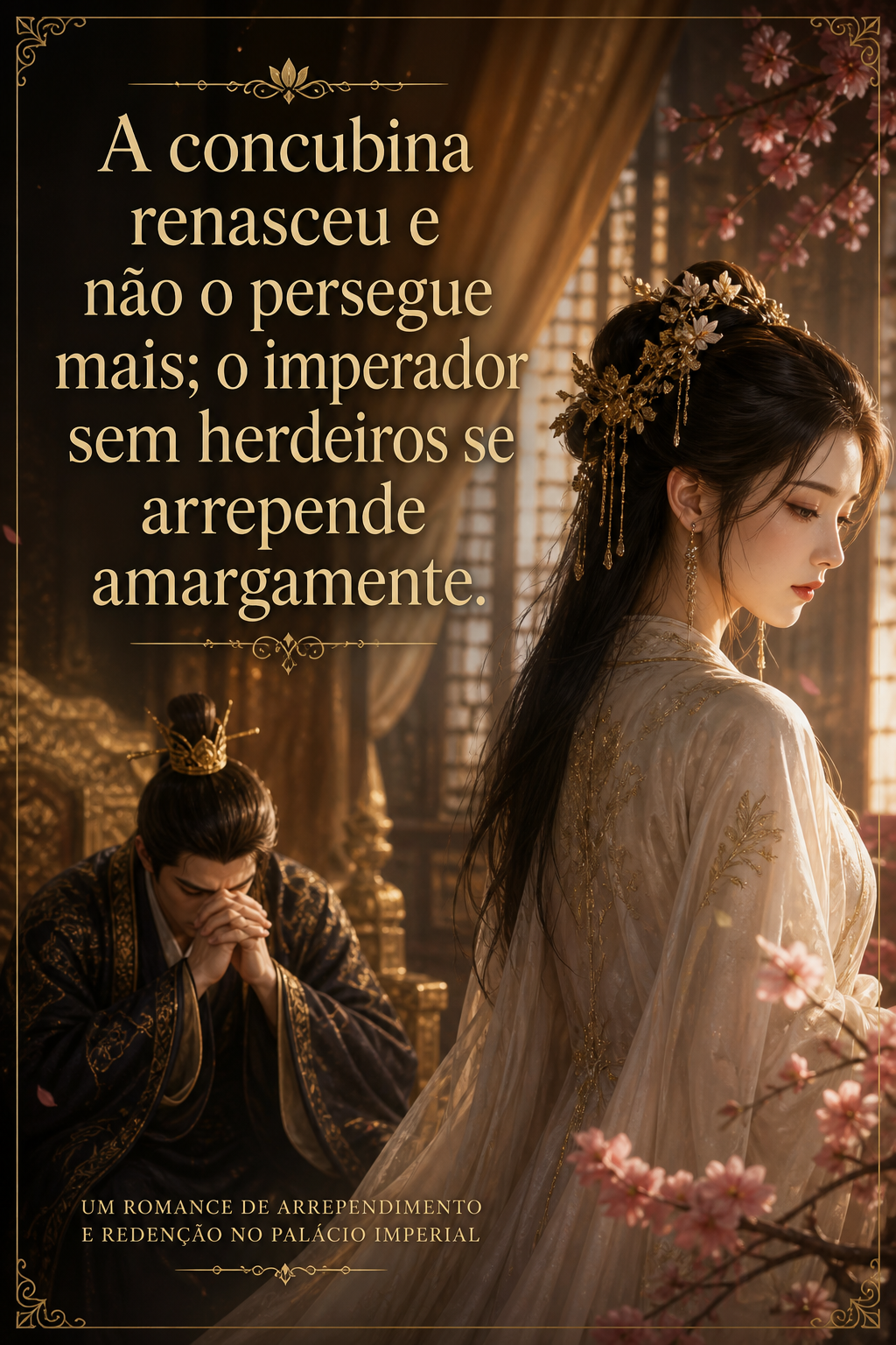 A concubina renasceu e não o persegue mais; o imperador sem herdeiros se arrepende amargamente.